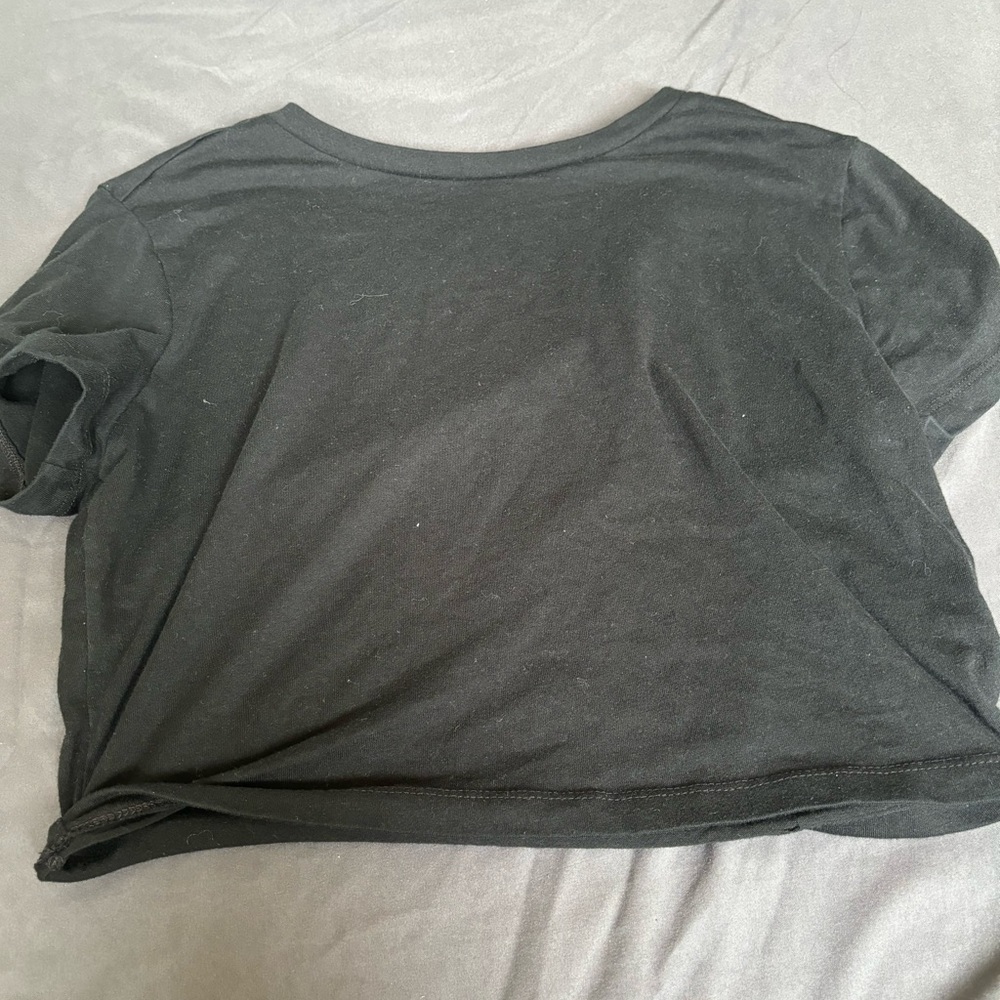 Black crop top